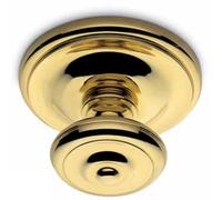 COLOMBO DESIGN Pomolo DOGE tondo fisso con rosetta mat. OTTONE col. BRONZO dim.