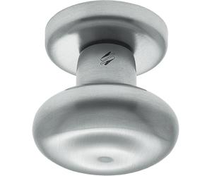 COLOMBO DESIGN Pomolo ROUND tondo fisso con rosetta mat. OTTONE col. CROMO MAT