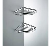 Colombo Design Ring Griglia Doppia Porta Oggetti Doccia Angolare Cromata Codice Prod: B96040cr