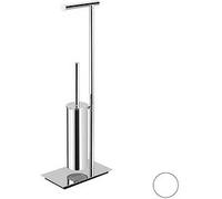 Colombo Design Square B9907 Piantana 67 Bm Portarotolo Con Scopino Bianco Opaco Codice Prod: B99070bm