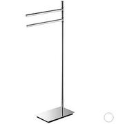 Colombo Design Square Piantana 87cm 2 Porta Salviette Bianco Opaco Codice Prod: B99010bm