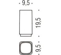 Colombo Design Time Bicchiere Raccoglitore Interno Vetro Satinato Codice Prod: W42560-Van