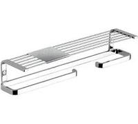 Colombo Design Time Mensola Con Ripiano Porta Salviette E Porta Rotolo Cromato Codice Prod: W4276dcr