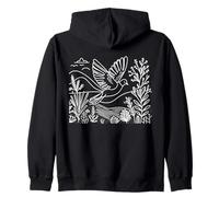 Colombo Inca Linework Ornitologo Felpa con Cappuccio