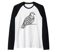 Colombo Inca Linework Ornitologo Maglia con Maniche Raglan
