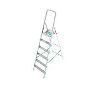 COLOMBO Scala Pieghevole in Alluminio 3/4/5/6/7/8 Gradini - Struttura Robusta con Piattaforma Antiscivolo, Gradini Senza Rivetti, Portata 150Kg - Conforme EN131 TÜV-GS - Made in Italy