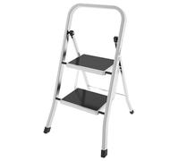 Sgabello Scala FACTOTUM 2 Gradini In Alluminio Con Tappetino Antiscivolo EN14183