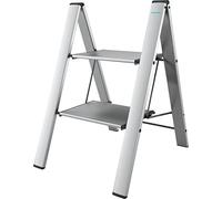 Sgabello Leonardo 3 gradini alluminio scaletta sgabello scala salvaspazio Rotex