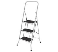 Colombo | Sgabello Security 3 Gradini e Maniglione Sicurezza XL | Scaletta Pieghevole in Alluminio 3 Acciaio | Portata 150 kg | Made in Italy
