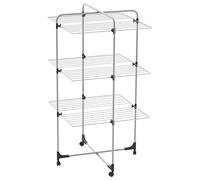 Colombo | Stendibiancheria Verticale Icaro 30 in Acciaio, 30m di Stenditura | Stendino Pieghevole Salvaspazio Antiruggine con Ruote, Griglie Resistenti | Ideale per Uso in Doccia | Made in Italy