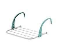 COLOMBO Stendino da Balcone Attaccabile 50 cm Acciaio Alluminio Turchese ST397