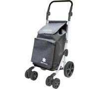 COLOMBO Troll Carrello Spesa in Alluminio Leggero e Resistente 60L con Borsa Termica 4L, 6 Ruote Push&Pull, Manubrio Regolabile Antiscivolo, Porta Monete - Carrello Spesa Pieghevole, Salvaspazio