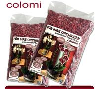 Colomi 2 x 1 L Patentiertes Pflanzensubstrat per Orchidee 4-8 MM Rosso