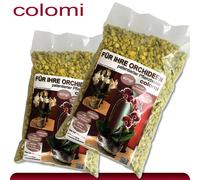 Colomi 2 x 1 L Patentiertes Pflanzensubstrat per Orchidee 4 fino A 8 MM Giallo