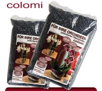 Colomi 2 x 1 L Substrato Sintetico Per Orchidee 4-8 mm Nero Granulato