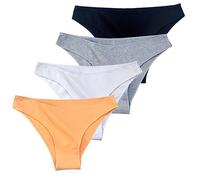 COLOMI Donna Mutandine Senza Cuciture, Slip Bikini in Cotone a Vita Bassa Mutandine Hipster Morbide ed Elastiche Biancheria Intima Femminile