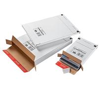 Colompac CP06555 - Busta per spedizioni in cartone ondulato, estremamente resistente, colore: Bianco