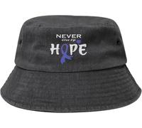 Colon Cancer Awareness Cappello Bob Unisex Cappelli da Pescatore per Uomini Donne, Viaggio Spiaggia Shopping Pieghevole Cappello da Pesca