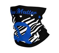 Colon Cancer Awareness1 Ghetta da Collo Unisex Decorazione Facciale Antiscivolo Fascia per Capelli per Bambini Sports Adulto 26X30CM