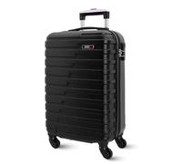 Colonel Tapioca - Valigie da Viaggio Cabina - Valigia da Viaggio - Adatta per Ryannair- Trolley Bagagli per Aereo Resistente con 4 Ruote a 360° e lucchetto, Nero, 55x40x20 cm, Valigia cabina