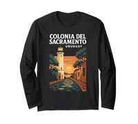 Colonia del Sacramento Uruguay Coloniale Vintage Viaggio Maglia a Manica