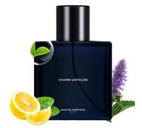 Colonia Per Uomo | Ambra Legnoso Naturale EDT Spray | 50ml Muschio Profumo Marino Spray Colonia Corpo | Per Capelli Abbigliamento Maschile Quotidiano Viaggio Matrimonio San Compleanno