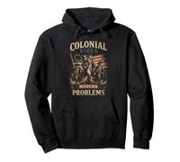 Colonial Vibes Modern Problems Grafica Vintage Felpa con Cappuccio