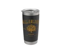 Colonial Williamsburg Virginia Vintage stile invecchiato Bicchiere termico in acciaio inox doppia parete