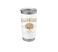 Colonial Williamsburg Virginia Vintage stile invecchiato Bicchiere termico in acciaio inox doppia parete