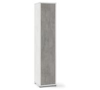 COLONNA 1 ANTA CEMENTO E OSSIDO BIANCO, 39X182X41 CM