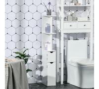 Colonna Bagno con 2 Ripiani e 2 Armadietti, Mobile Bagno Alto Salvaspazio in MDF, 15.2x29.8x118cm Description:Sfrutta al massimo lo spazio nei tuoi ambienti e tieni tutto in ordine con la colonna bagn