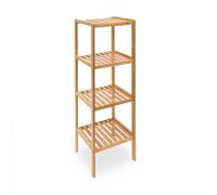 Colonna bagno Scaffale in bambù Mobile salvaspazio Mensola multifunzione