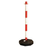 Colonna Segnaletica Con Base in Plastica per Delimitare in Pvc Altezza 90 cm