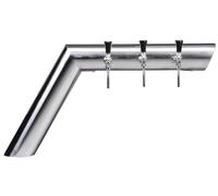 Colonna birra, acciaio inox satinato, con sportello di ispezione nella parte inferiore