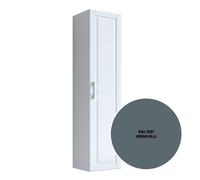 Colonna Chloe per mobile bagno con un anta reversibile bugnata cm 162x40x35 - CONFEZIONE: 1 pz., Colore: Grigio Blu