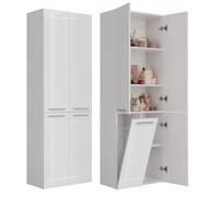 TOP E SHOP MUEBLE DI BAÑO NEL BLANCO MEDIA CESTA 1 PUERTA LARGO SET