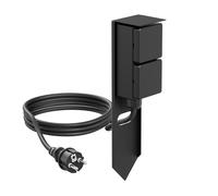 Colonna da giardino PIWI con picchetto a terra e cavo da 2 m per esterni IP44 a