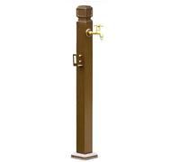 Colonna d'acqua autoportante esterna resistente al gelo in acciaio inossidabile 304 Rubinetto in ottone Supporto per tubo flessibile in ottone Fontana d'acqua in metallo per la decorazione del