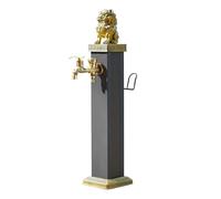 Colonna d'acqua autoportante in alluminio con rubinetto, sistema di irrigazione da giardino antigelo per esterni per un'irrigazione efficiente e protezione invernale