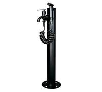 Colonna d'acqua cilindrica per esterni in acciaio inossidabile, rubinetto da giardino verticale per tubo dell'acqua antigelo, Palo per rubinetto idrante da giardino