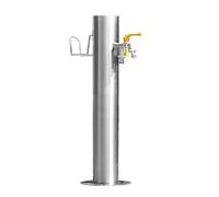 Colonna d'acqua cilindrica verticale in acciaio inossidabile 304 per giardino Soluzione di montaggio a terra esterna resistente al gelo idrante antincendio