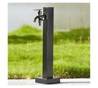 Colonna d'acqua compatta per esterni con rubinetto, fontana da giardino per piccoli spazi, elegante fontana per giardini, design resistente ed elegante, perfetta per l'abbellimento