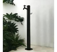 Colonna d'acqua da esterno antigelo - Include tubo a da 10 metri - Colonna idrica da giardino in acciaio inox 304 con rubinetto in ottone - per patii e giardini(D)