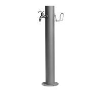 Colonna d'acqua da esterno in acciaio inossidabile con supporto per tubo flessibile rubinetto autoportante antigelo per rubinetto verticale da giardino per un facile accesso e durata