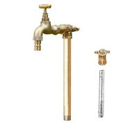 Colonna d'acqua da giardino con rubinetto fontana esterna per irrigazione prato 39,9 cm supporto per rubinetto da giardino ideale per lavare e innaffiare le piante e design elegante