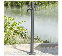 Colonna d'acqua da giardino con rubinetto per esterni, resistente al gelo, pistola a spruzzo inclusa per un'irrigazione efficiente e attività di pulizia