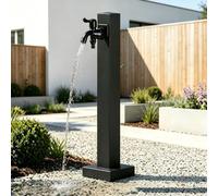 Colonna d'Acqua da Giardino in Acciaio Inossidabile con Rubinetto da Esterno, Idrante da Giardino Antigelo, Rubinetto a Colonna d'Acqua Verticale per Villa a Bordo Piscina(B,Height: 60cm/23.6in)