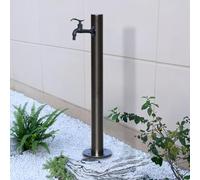 Colonna d'acqua da giardino in acciaio inox, resistente al gelo, fontana rotonda per irrigazione e irrigazione del giardino, 950 x 60 mm