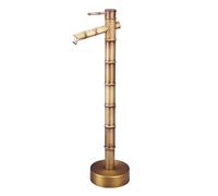 Colonna d'acqua da giardino in rame antico per esterni, antigelo, in bambù, con base spessa e tubo di ingresso, 70 cm, ideale per giardino e patio