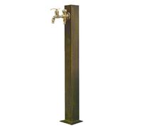 Colonna d'acqua da giardino indipendente con rubinetto a doppia uscita, sistema di irrigazione verticale quadrato da 50,8 cm per un'irrigazione efficiente del giardino e praticità